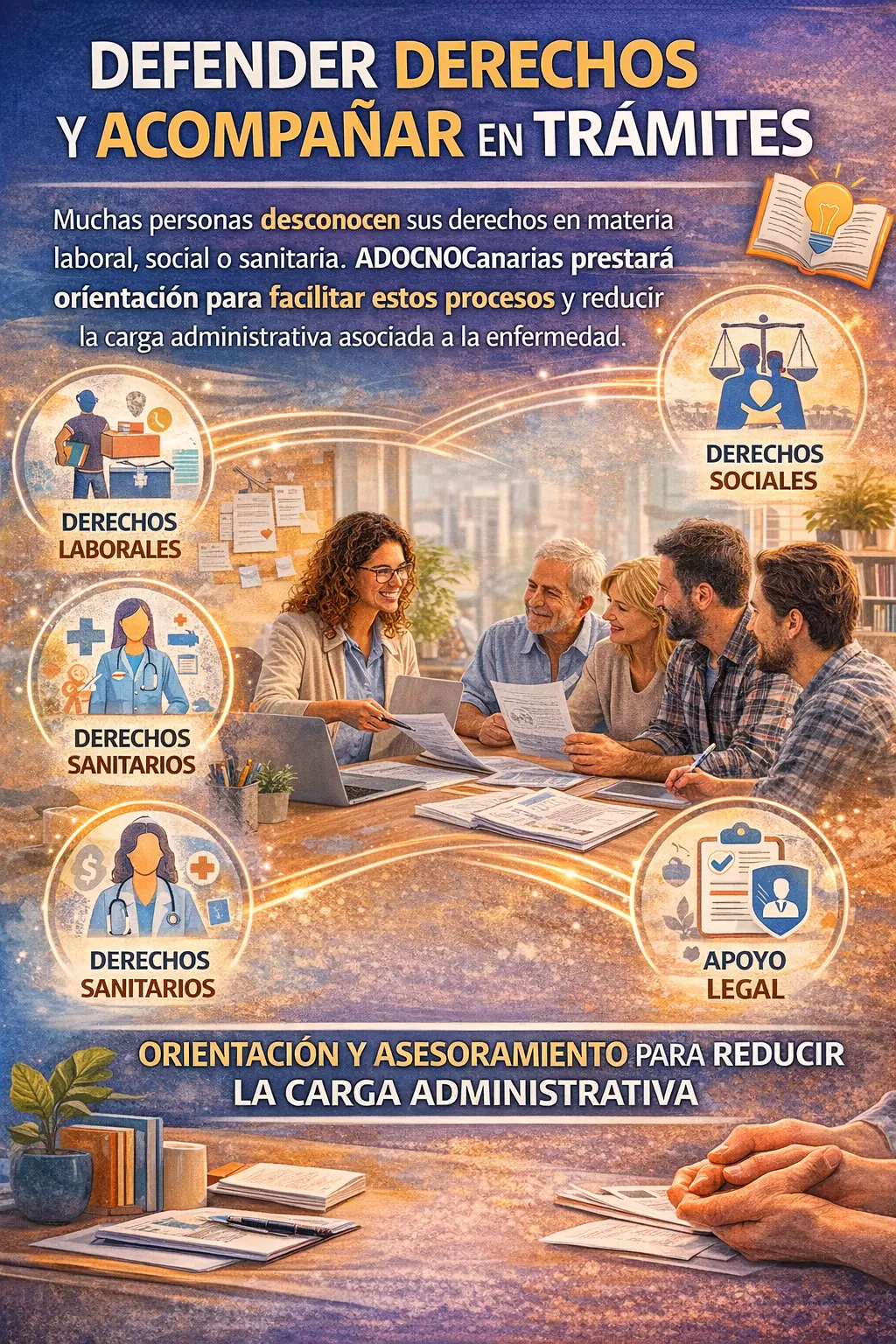 Balanza de la justicia representando la defensa de derechos